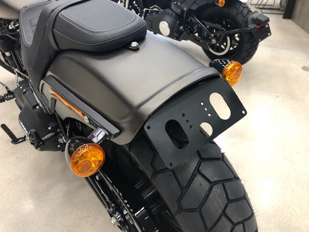 Picture of 2018 Up Harley Davidson Fat Bob WA/SA/NZ number plate edition - Bikecraft Fender Eliminator / Tail Tidy