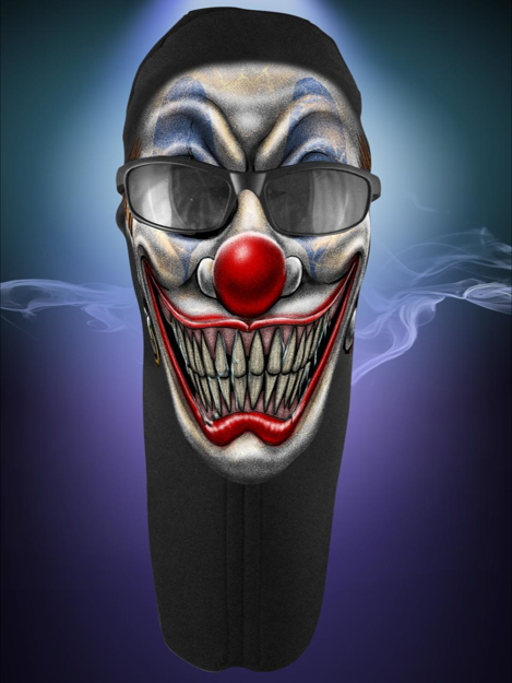 Picture of Wicked Wear Face Masks - Clown Colour